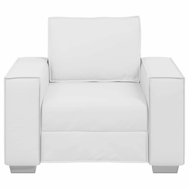 vidaXL Kanapéfotel párnával Fehér 99 x 78 x 84 cm Mübőr