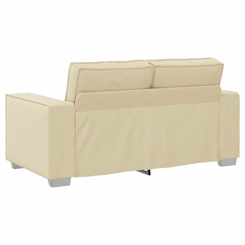 vidaXL Kanapéfotel párnával Krém 160 x 78 x 84 cm Mübőr