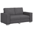 vidaXL Kétszemélyes kanapé Szürke 160 cm Műbőr