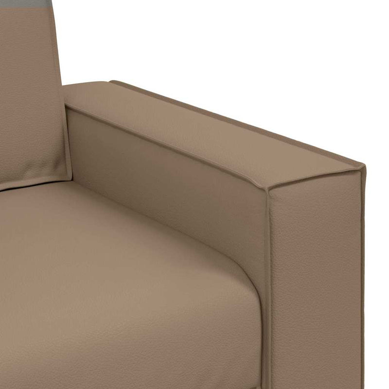vidaXL Kanapéfotel párnával Cappuccino 160 x 78 x 84 cm Mübőr