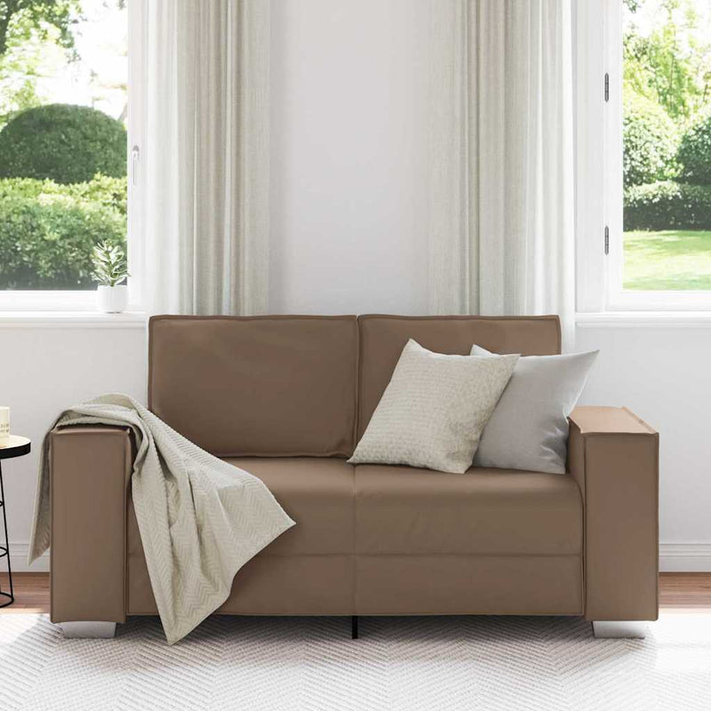 vidaXL Kanapéfotel párnával Cappuccino 160 x 78 x 84 cm Mübőr