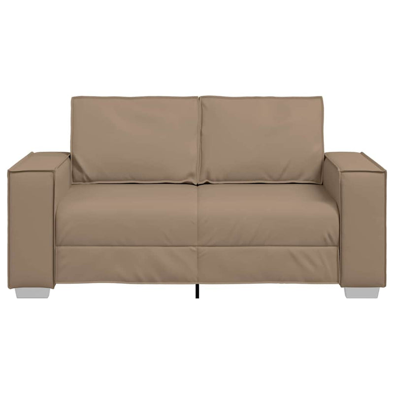 vidaXL Kanapéfotel párnával Cappuccino 160 x 78 x 84 cm Mübőr