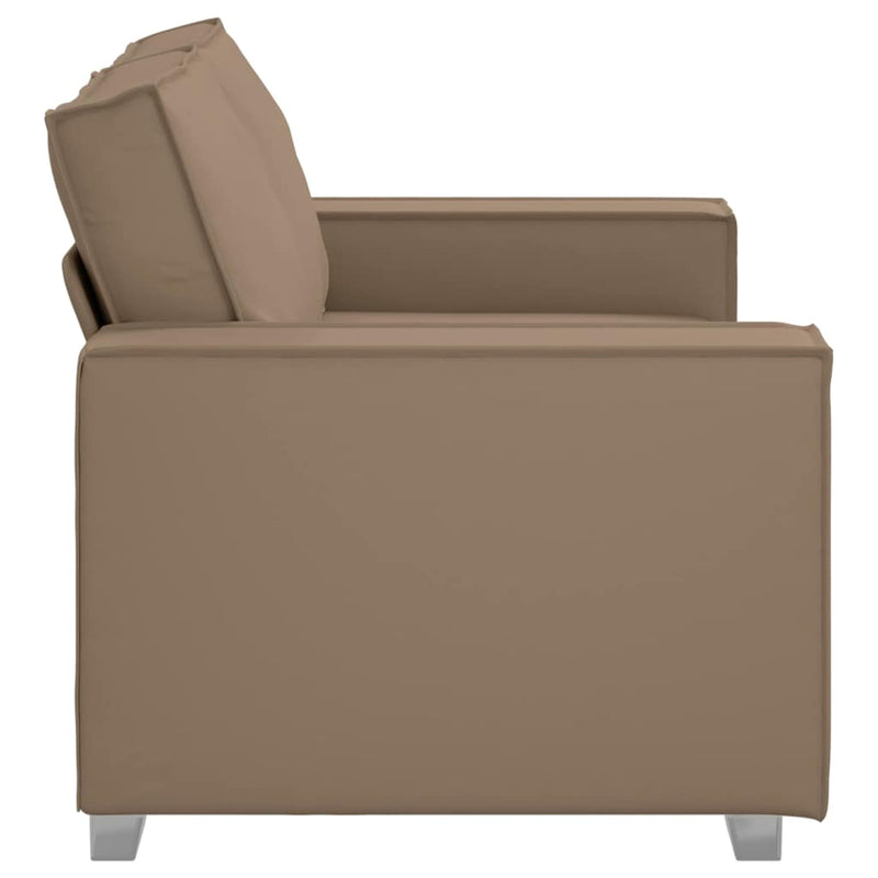 vidaXL Kanapéfotel párnával Cappuccino 160 x 78 x 84 cm Mübőr