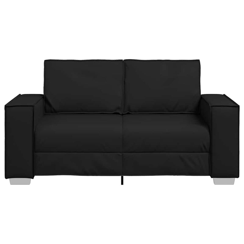 vidaXL Kanapéfotel párnával Fekete 160 x 78 x 84 cm Mübőr