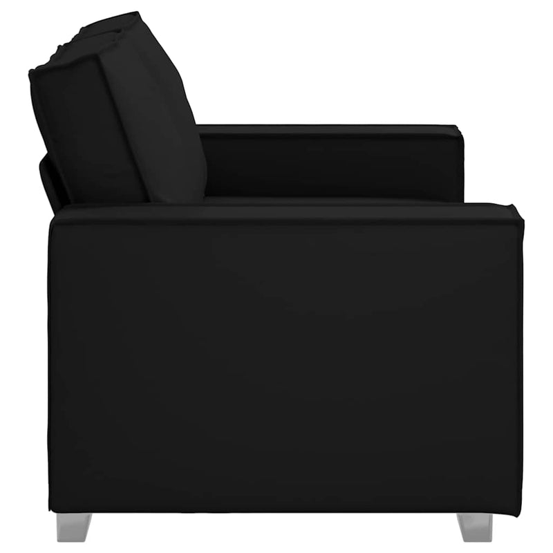 vidaXL Kanapéfotel párnával Fekete 160 x 78 x 84 cm Mübőr