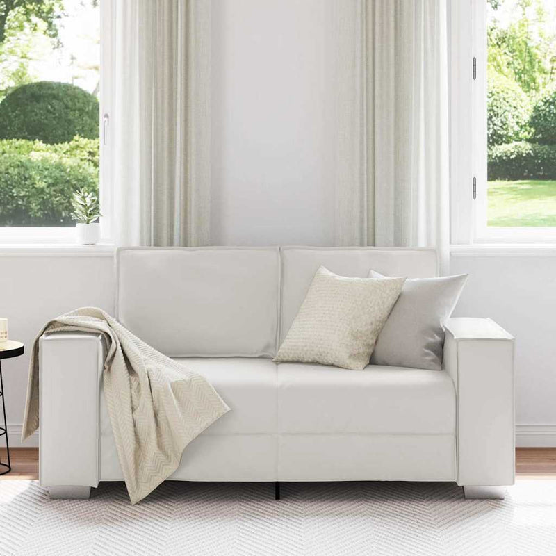 vidaXL Kanapéfotel párnával Fehér 160 x 78 x 84 cm Mübőr
