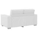 vidaXL Kétszemélyes kanapé Fehér 160 cm Műbőr