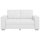 vidaXL Kétszemélyes kanapé Fehér 160 cm Műbőr