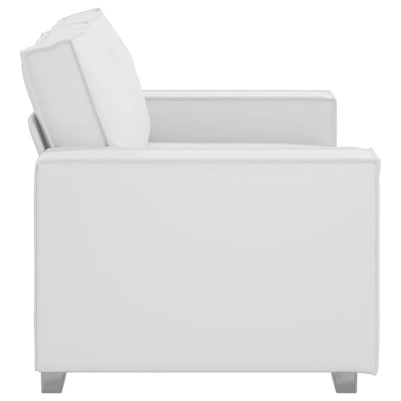 vidaXL Kanapéfotel párnával Fehér 160 x 78 x 84 cm Mübőr