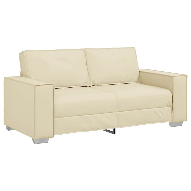 vidaXL Kanapéfotel párnával Krém 180 x 78 x 84 cm Mübőr