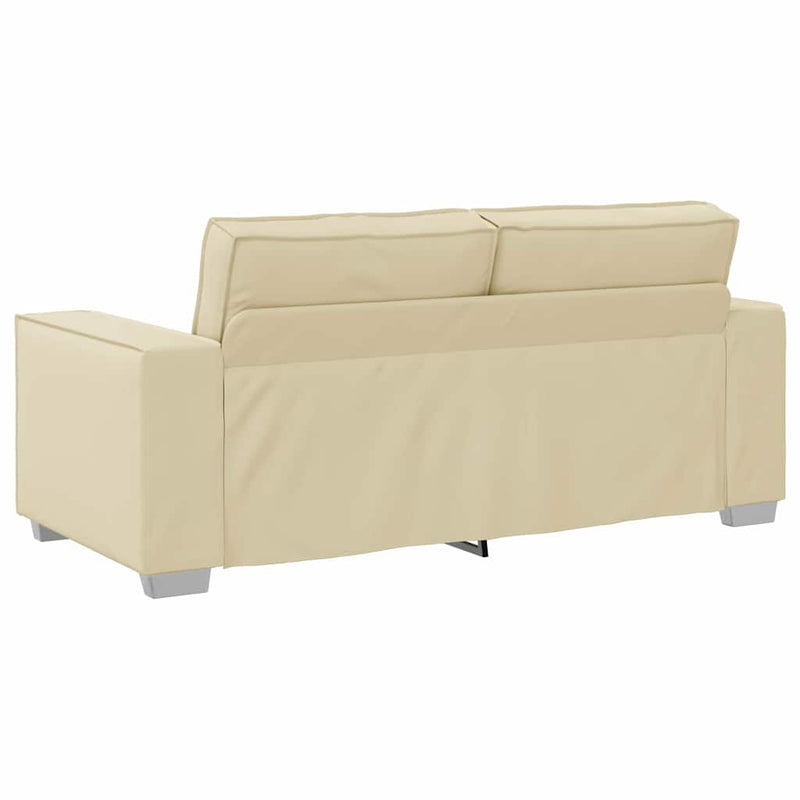 vidaXL Kanapéfotel párnával Krém 180 x 78 x 84 cm Mübőr