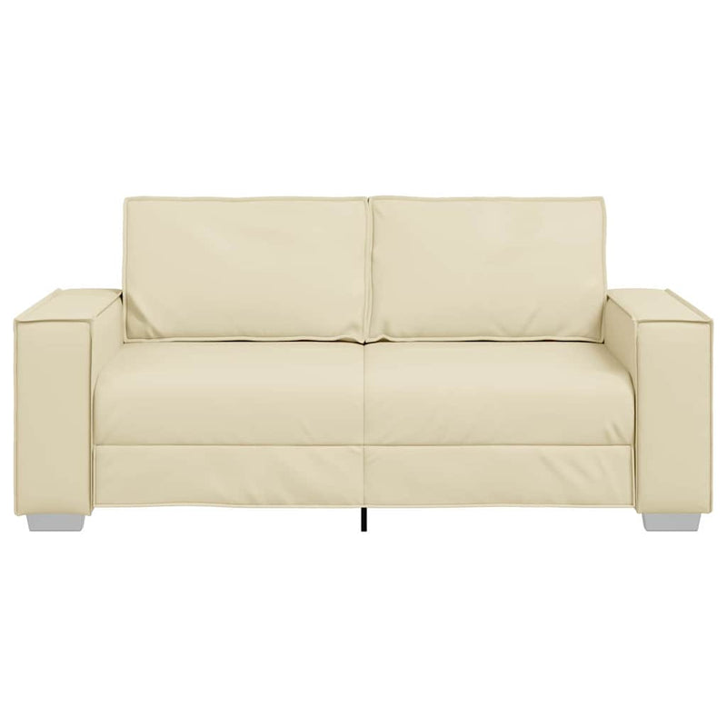 vidaXL Kanapéfotel párnával Krém 180 x 78 x 84 cm Mübőr