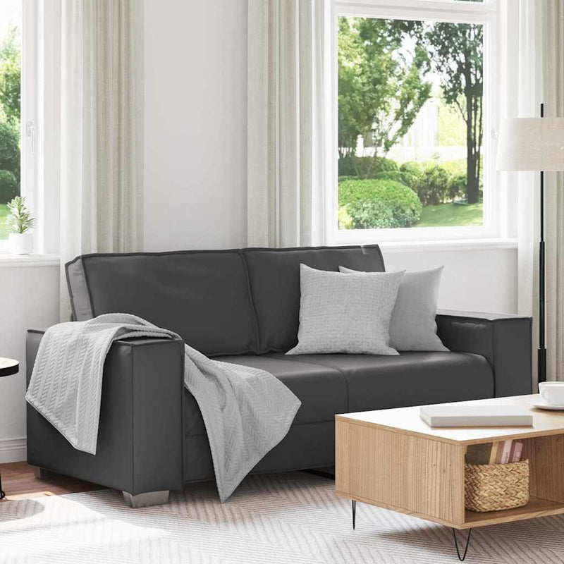 vidaXL Kanapéfotel párnával Szürke 180 x 78 x 84 cm Mübőr