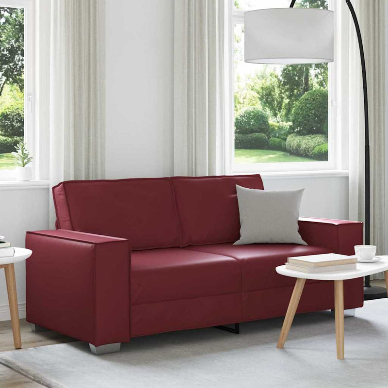 vidaXL Kanapéfotel párnával Bordó 180 x 78 x 84 cm Mübőr