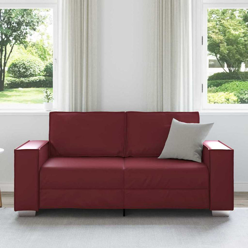 vidaXL Kanapéfotel párnával Bordó 180 x 78 x 84 cm Mübőr