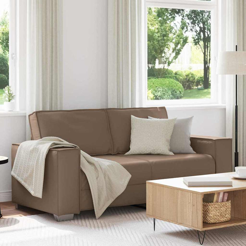 vidaXL Kanapéfotel párnával Cappuccino 180 x 78 x 84 cm Mübőr