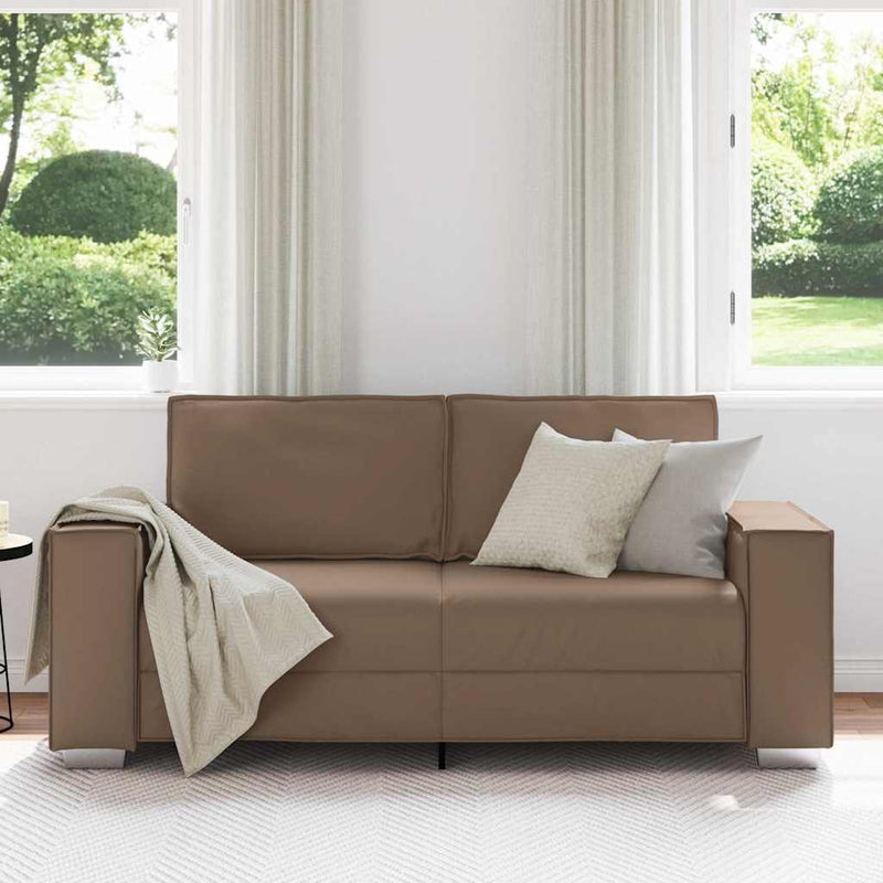 vidaXL Kanapéfotel párnával Cappuccino 180 x 78 x 84 cm Mübőr