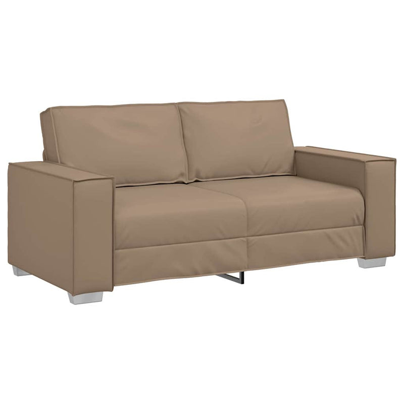 vidaXL Kanapéfotel párnával Cappuccino 180 x 78 x 84 cm Mübőr