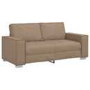 vidaXL Kétszemélyes kanapé Cappuccino 180 cm Műbőr