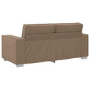 vidaXL Kétszemélyes kanapé Cappuccino 180 cm Műbőr