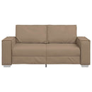 vidaXL Kétszemélyes kanapé Cappuccino 180 cm Műbőr