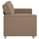 vidaXL Kétszemélyes kanapé Cappuccino 180 cm Műbőr