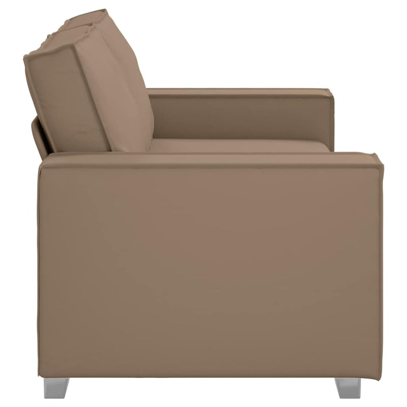 vidaXL Kanapéfotel párnával Cappuccino 180 x 78 x 84 cm Mübőr
