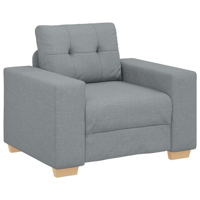 vidaXL világosszürke szövet kanapéfotel 60 cm