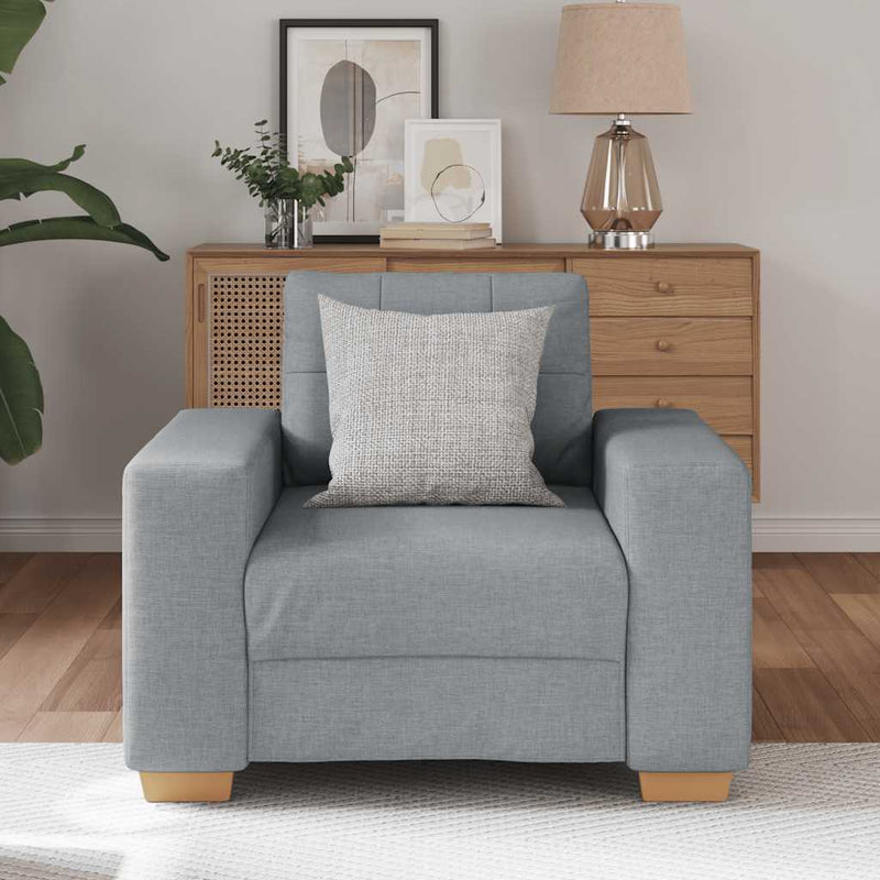 vidaXL világosszürke szövet kanapéfotel 60 cm