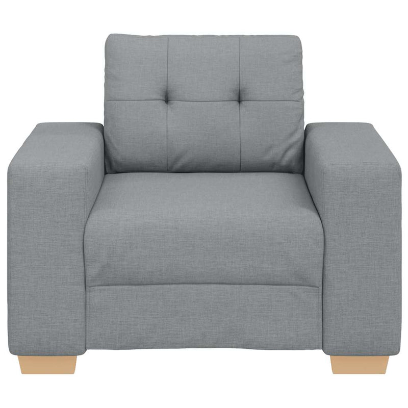 vidaXL világosszürke szövet kanapéfotel 60 cm