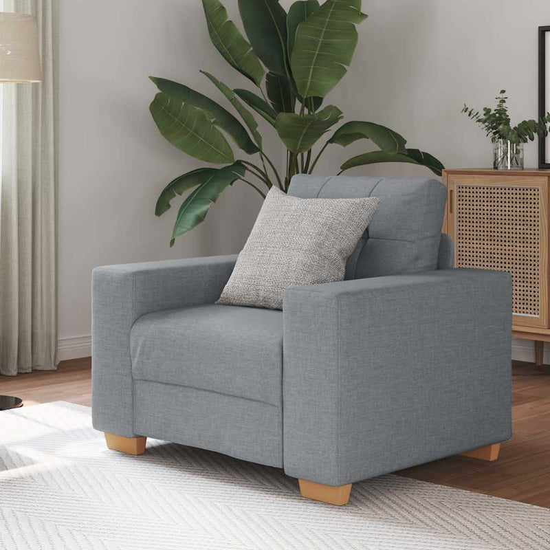 vidaXL világosszürke szövet kanapéfotel 60 cm