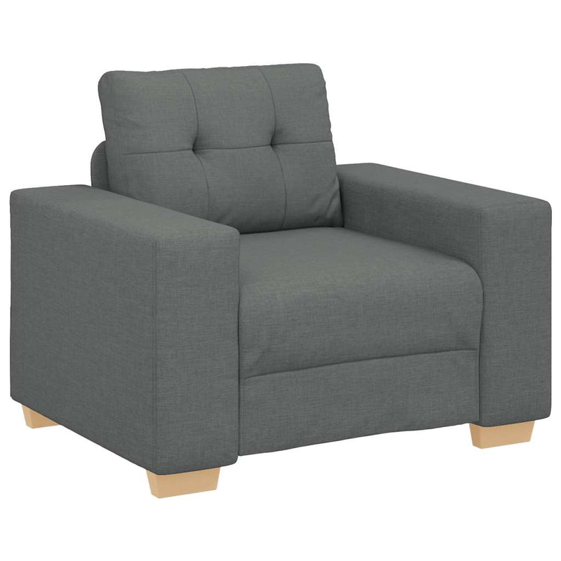 vidaXL sötétszürke szövet kanapéfotel 60 cm