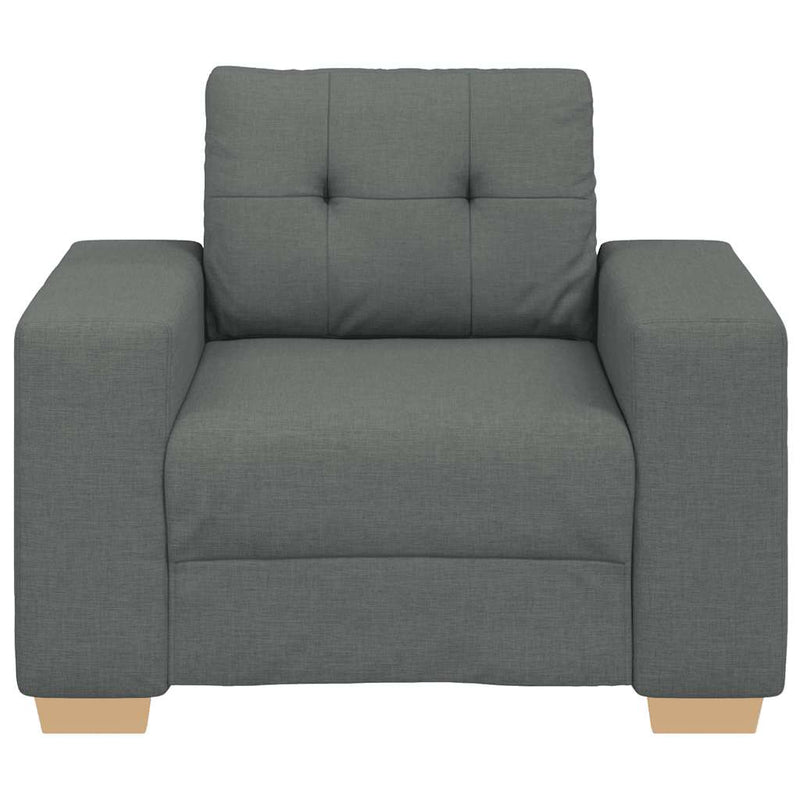 vidaXL sötétszürke szövet kanapéfotel 60 cm