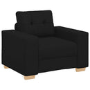 vidaXL fekete szövet kanapéfotel 100x78x80 cm