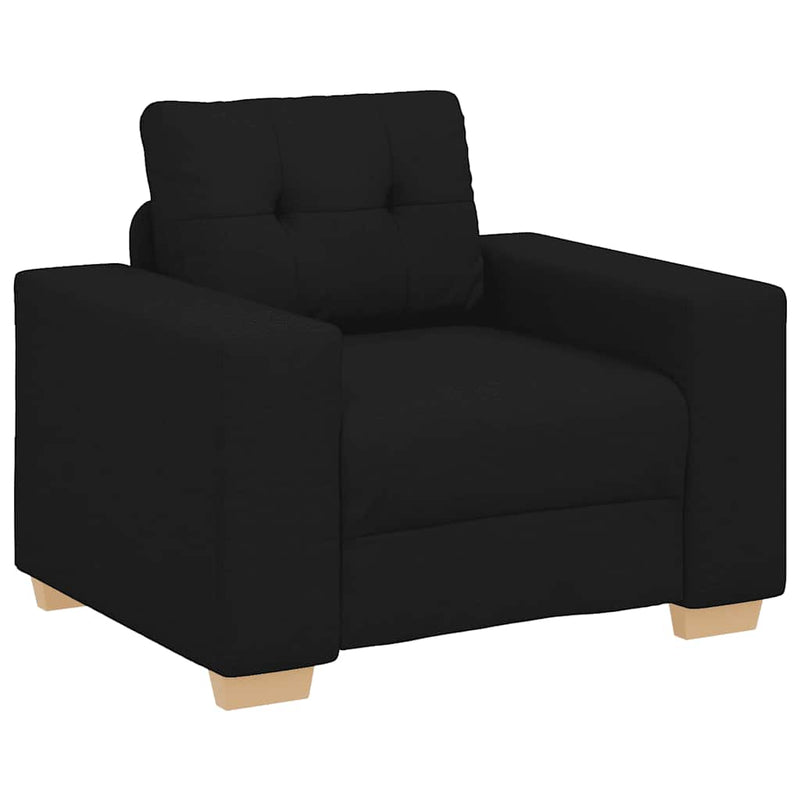 vidaXL fekete szövet kanapéfotel 60 cm