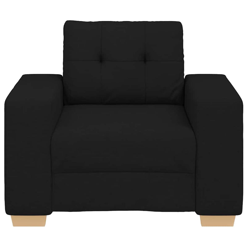 vidaXL fekete szövet kanapéfotel 60 cm