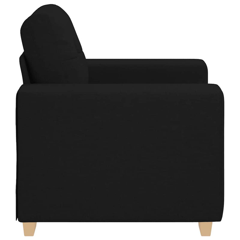 vidaXL fekete szövet kanapéfotel 60 cm