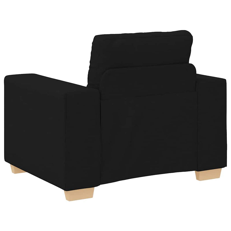 vidaXL fekete szövet kanapéfotel 60 cm