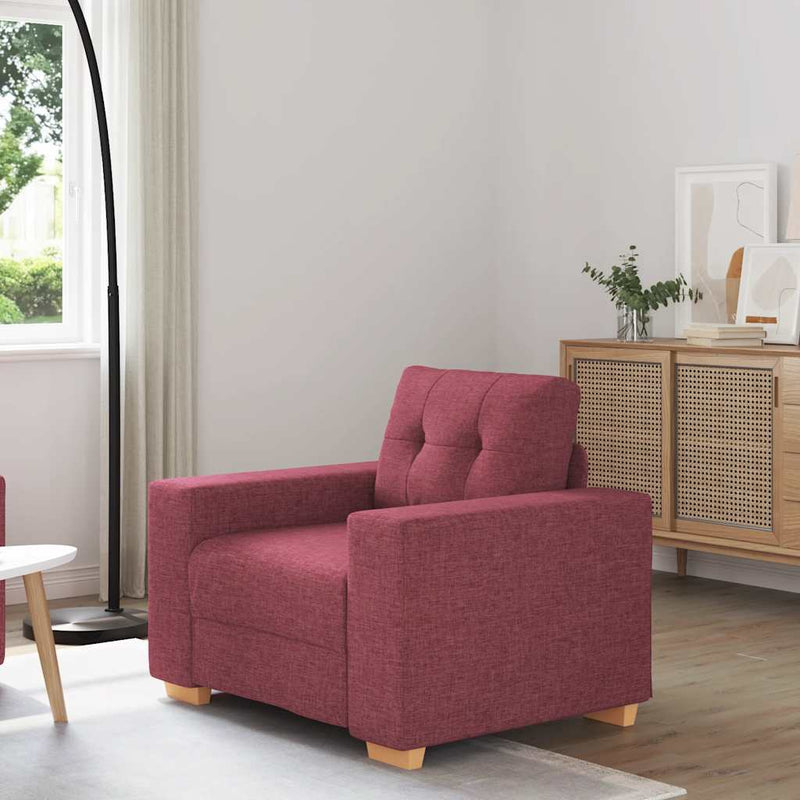 vidaXL bordó szövet kanapéfotel 60 cm