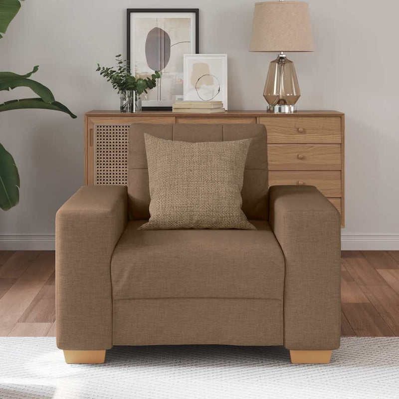vidaXL barna szövet kanapéfotel 60 cm