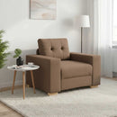 vidaXL barna szövet kanapéfotel 100x78x80 cm