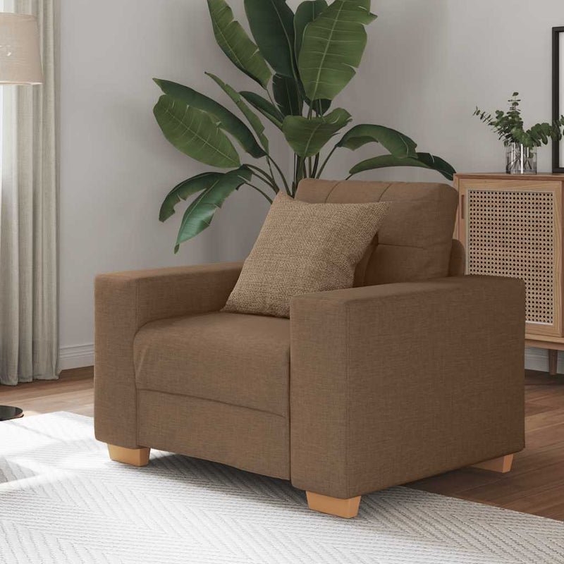 vidaXL barna szövet kanapéfotel 60 cm