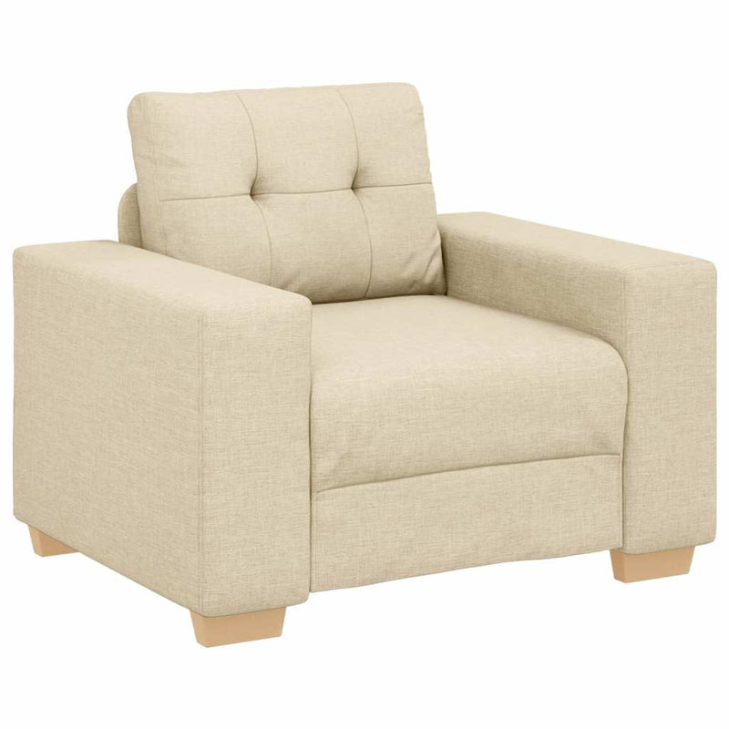 vidaXL krémszínű szövet kanapéfotel 60 cm