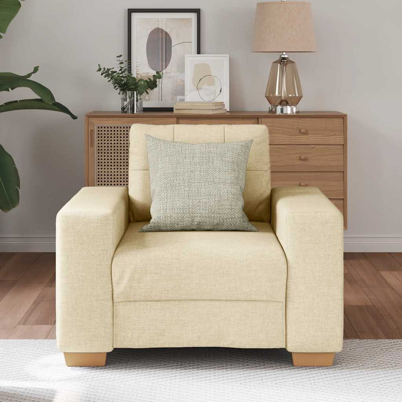 vidaXL krémszínű szövet kanapéfotel 60 cm