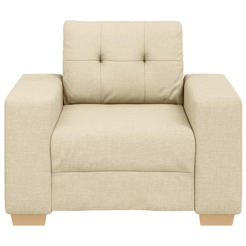 vidaXL krémszínű szövet kanapéfotel 60 cm