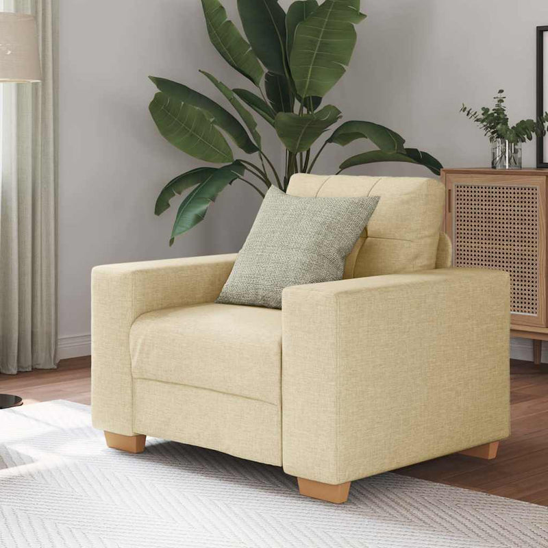 vidaXL krémszínű szövet kanapéfotel 60 cm