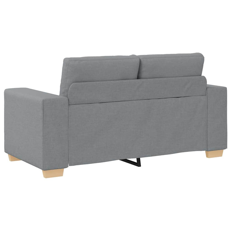 vidaXL világosszürke szövet loveseat kanapé 120 cm