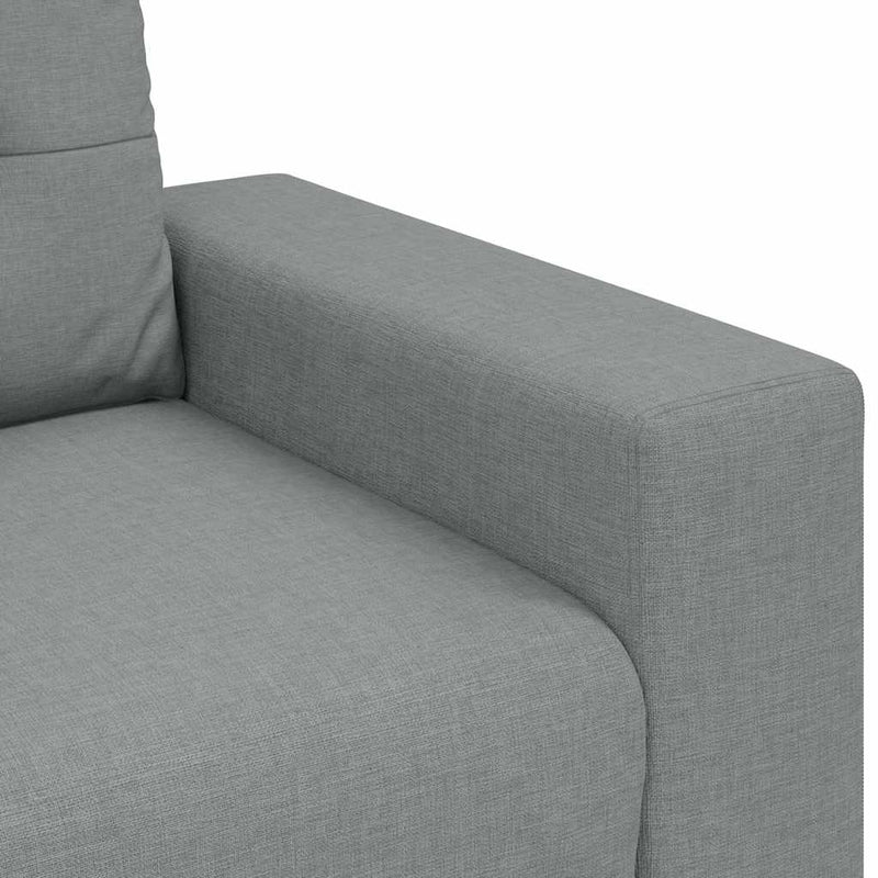 vidaXL világosszürke szövet loveseat kanapé 120 cm