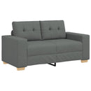 vidaXL sötétszürke szövet loveseat kanapé 160x77x82 cm