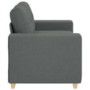 vidaXL sötétszürke szövet loveseat kanapé 160x77x82 cm